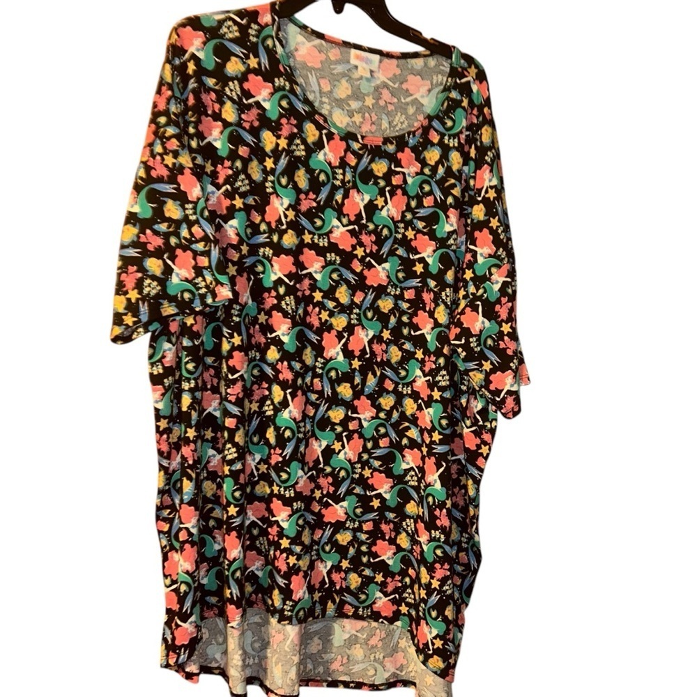 Lularoe Disney princess ariel little mermaid Perfect T Shirt Top plus size 3X